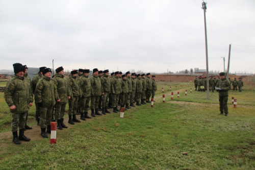 Казаки роты территориальной обороны мобилизационного людского резерва прибыли на очередные двухдневные учебные сборы