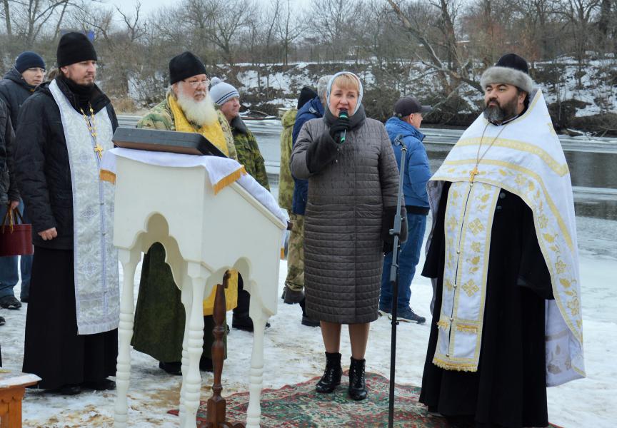 Ольга Мельникова поздравила белокалитвинцев с Крещением Господним