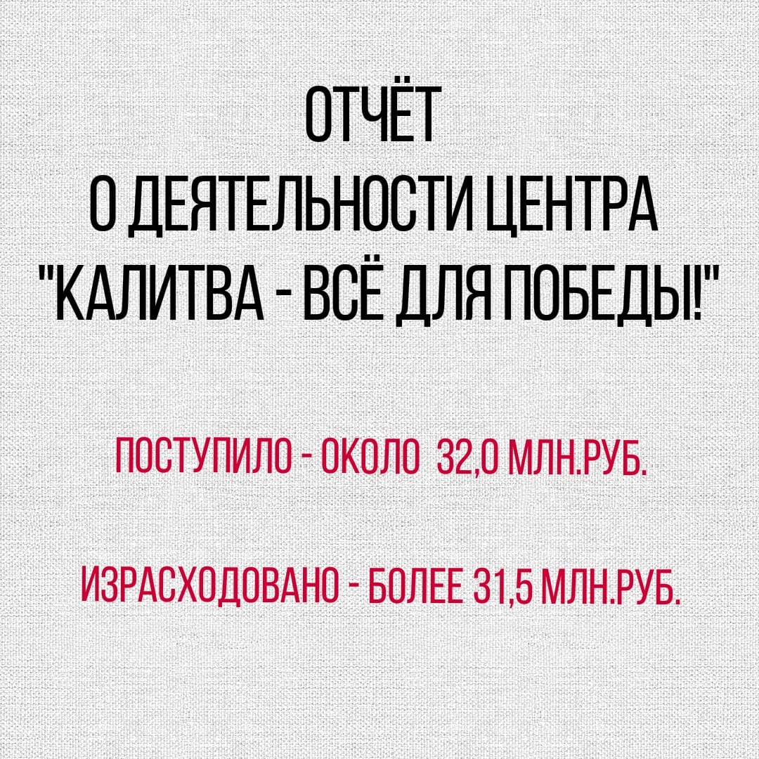 В январе неравнодушные белокалитвинцы перечислили на счет Центра гуманитарной помощи «Калитва – всё для Победы!» чуть более 800 тыс. рублей