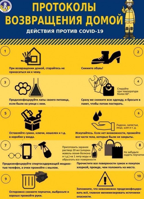 Уважаемые белокалитвинцы! Соблюдайте, пожалуйста, правила по возвращении домой