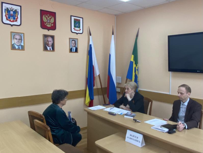 В Администрации Белокалитвинского района состоялся личный прием главы Администрации Ольги Мельниковой с жителями района